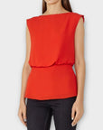 Reiss Draped Sleeveless Top - 10