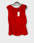 Reiss Draped Sleeveless Top - 10