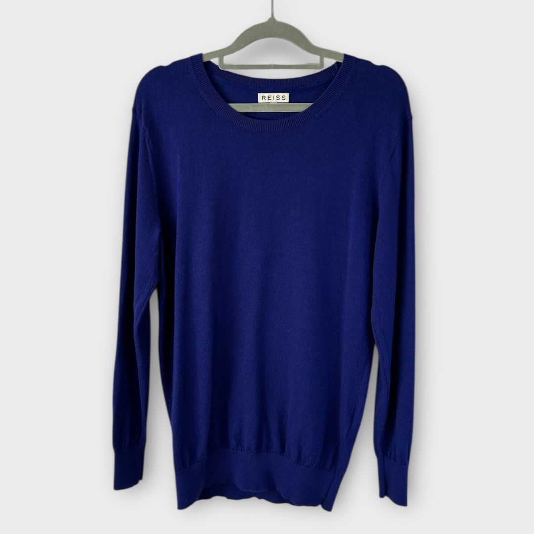 Reiss Edie Wool Fine Knit Jumper - 10 (S)