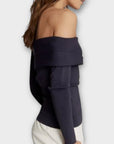Reiss Eliah Knitted Asymmetric Top - S