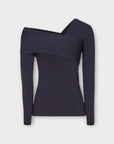Reiss Eliah Knitted Asymmetric Top - S
