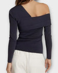 Reiss Eliah Knitted Asymmetric Top - S