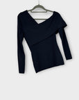 Reiss Eliah Knitted Asymmetric Top - S