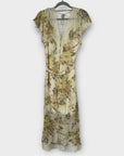 Reiss Floral Lace Trim Dress - 10