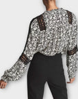 Reiss Florence Floral Lace Detail Blouse - 10
