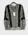 Reiss Florence Floral Lace Detail Blouse - 10