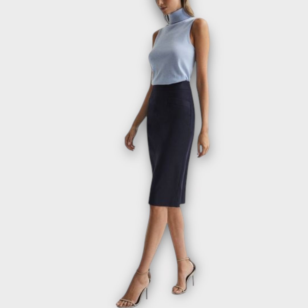 Reiss Hayes Wool Blend Pencil Skirt - 10