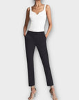 Reiss Joanne Slim Fit Navy Trousers - 10R