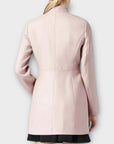 Reiss Mandarin Collar Regale Wool Blend Coat - L