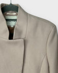 Reiss Mandarin Collar Regale Wool Blend Coat - L