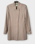 Reiss Mandarin Collar Regale Wool Blend Coat - L