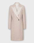 Reiss Mandie Wool Blend Contrast Collar Overcoat - 8