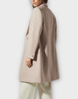 Reiss Mandie Wool Blend Contrast Collar Overcoat - 8