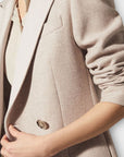 Reiss Mandie Wool Blend Contrast Collar Overcoat - 8