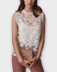 Reiss Marina Sleeveless Lace Top - 6