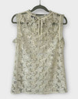 Reiss Marina Sleeveless Lace Top - 6