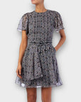 Reiss Mildred-Pleat Detail Mini Dress - 8