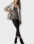 Reiss Nala Metallic Knitted Top - XS