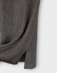 Reiss Nala Metallic Knitted Top - XS