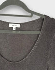 Reiss Nala Metallic Knitted Top - XS