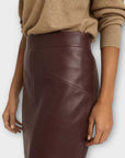 Reiss Reagan Leather Pencil Skirt - 10