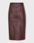 Reiss Reagan Leather Pencil Skirt - 10