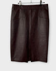Reiss Reagan Leather Pencil Skirt - 10
