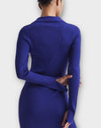Reiss Ronnie Collared Knitted Bodycon Dress - S