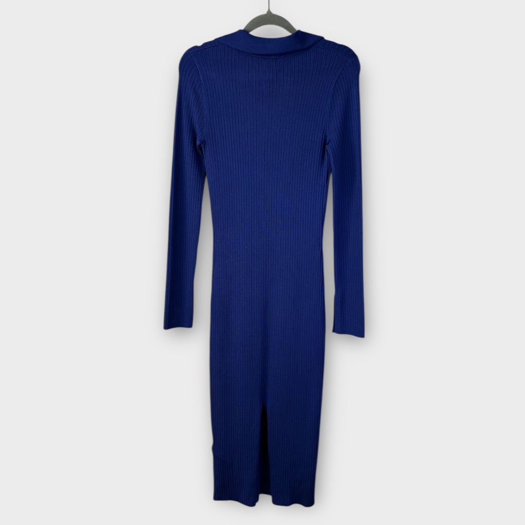 Reiss Ronnie Collared Knitted Bodycon Dress - S