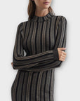 Reiss Skylar Metallic Chain Knit Dress - 14/16 (L)