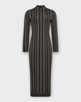 Reiss Skylar Metallic Chain Knit Dress - 14/16 (L)