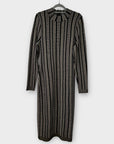 Reiss Skylar Metallic Chain Knit Dress - 14/16 (L)