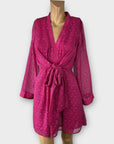 River Island Shimmery Boho Mini Dress - 8