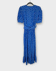 River Island Belted Spot Print Frill Hem Midi Dress - 6