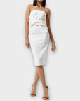River Island Bow Front Bandeau Dress - 8