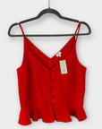 River Island Button Peplum Cami Top - 12