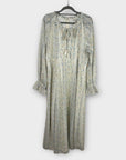 River Island Metallic Floral Midi Dress - 14