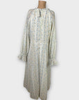 River Island Metallic Floral Midi Dress - 14