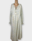 River Island Metallic Floral Midi Dress - 14