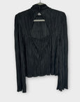 River Island Plisse Long Sleeve Top - 12