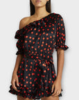 River Island Polka Dot Off The Shoulder Playsuit - 8