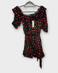 River Island Polka Dot Off The Shoulder Playsuit - 8