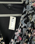 River Island Ruched Velvet Sequin Dress - 14