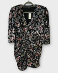 River Island Ruched Velvet Sequin Dress - 14