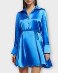 River Island Satin Mini Shirt Dress - 10