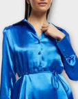 River Island Satin Mini Shirt Dress - 10