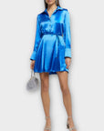 River Island Satin Mini Shirt Dress - 10