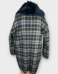 River Island Wool Blend Check Coat - 8