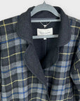 River Island Wool Blend Check Coat - 8