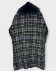 River Island Wool Blend Check Coat - 8